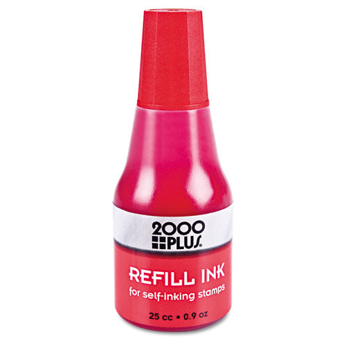 COSCO 2000PLUS® wholesale. Self-inking Refill Ink, Red, 0.9 Oz. Bottle. HSD Wholesale: Janitorial Supplies, Breakroom Supplies, Office Supplies.