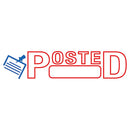 ACCUSTAMP2® wholesale. Pre-inked Shutter Stamp, Red-blue, Posted, 1 5-8 X 1-2. HSD Wholesale: Janitorial Supplies, Breakroom Supplies, Office Supplies.