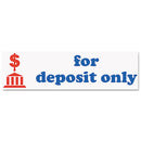 ACCUSTAMP2® wholesale. Pre-inked Shutter Stamp, Red-blue, For Deposit Only, 1 5-8 X 1-2. HSD Wholesale: Janitorial Supplies, Breakroom Supplies, Office Supplies.