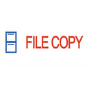 ACCUSTAMP2® wholesale. Pre-inked Shutter Stamp, Red-blue, File Copy, 1 5-8 X 1-2. HSD Wholesale: Janitorial Supplies, Breakroom Supplies, Office Supplies.