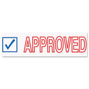 ACCUSTAMP2® wholesale. Pre-inked Shutter Stamp, Red-blue, Approved, 1 5-8 X 1-2. HSD Wholesale: Janitorial Supplies, Breakroom Supplies, Office Supplies.