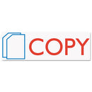 ACCUSTAMP2® wholesale. Pre-inked Shutter Stamp, Red-blue, Copy, 1 5-8 X 1-2. HSD Wholesale: Janitorial Supplies, Breakroom Supplies, Office Supplies.