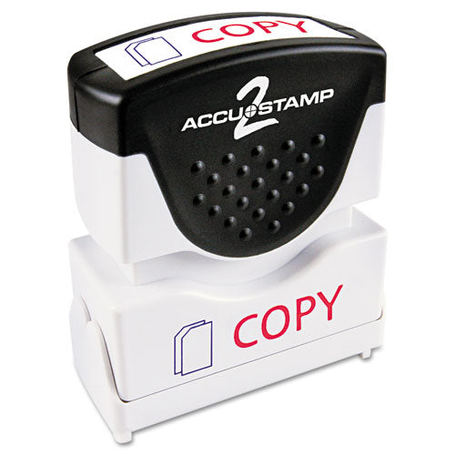 ACCUSTAMP2® wholesale. Pre-inked Shutter Stamp, Red-blue, Copy, 1 5-8 X 1-2. HSD Wholesale: Janitorial Supplies, Breakroom Supplies, Office Supplies.