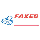 ACCUSTAMP2® wholesale. Pre-inked Shutter Stamp, Red-blue, Faxed, 1 5-8 X 1-2. HSD Wholesale: Janitorial Supplies, Breakroom Supplies, Office Supplies.