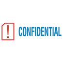ACCUSTAMP2® wholesale. Pre-inked Shutter Stamp, Red-blue, Confidential, 1 5-8 X 1-2. HSD Wholesale: Janitorial Supplies, Breakroom Supplies, Office Supplies.