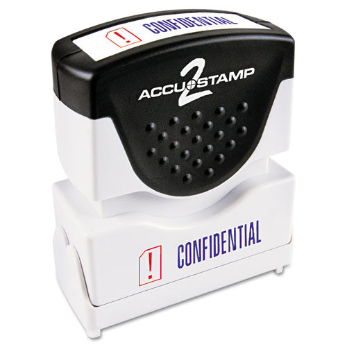ACCUSTAMP2® wholesale. Pre-inked Shutter Stamp, Red-blue, Confidential, 1 5-8 X 1-2. HSD Wholesale: Janitorial Supplies, Breakroom Supplies, Office Supplies.