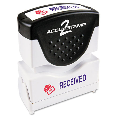 ACCUSTAMP2® wholesale. Pre-inked Shutter Stamp, Red-blue, Received, 1 5-8 X 1-2. HSD Wholesale: Janitorial Supplies, Breakroom Supplies, Office Supplies.