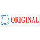 ACCUSTAMP2® wholesale. Pre-inked Shutter Stamp, Red-blue, Original, 1 5-8 X 1-2. HSD Wholesale: Janitorial Supplies, Breakroom Supplies, Office Supplies.