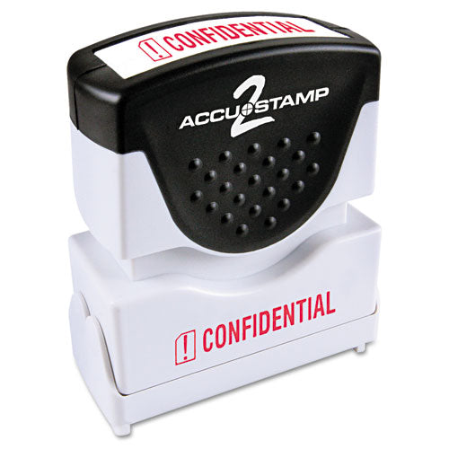 ACCUSTAMP2® wholesale. Pre-inked Shutter Stamp, Red, Confidential, 1 5-8 X 1-2. HSD Wholesale: Janitorial Supplies, Breakroom Supplies, Office Supplies.
