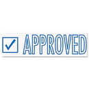 ACCUSTAMP2® wholesale. Pre-inked Shutter Stamp, Blue, Approved, 1 5-8 X 1-2. HSD Wholesale: Janitorial Supplies, Breakroom Supplies, Office Supplies.