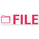 ACCUSTAMP2® wholesale. Pre-inked Shutter Stamp, Red, File, 5-8 X 1-2. HSD Wholesale: Janitorial Supplies, Breakroom Supplies, Office Supplies.