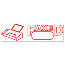 ACCUSTAMP2® wholesale. Pre-inked Shutter Stamp, Red, Faxed, 1 5-8 X 1-2. HSD Wholesale: Janitorial Supplies, Breakroom Supplies, Office Supplies.
