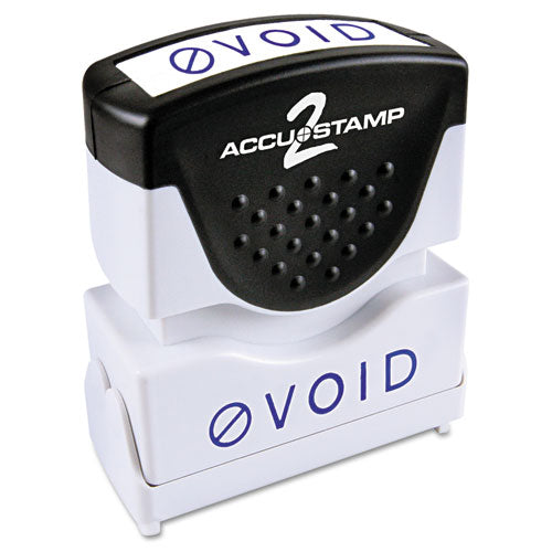 ACCUSTAMP2® wholesale. Pre-inked Shutter Stamp, Blue, Void, 1 5-8 X 1-2. HSD Wholesale: Janitorial Supplies, Breakroom Supplies, Office Supplies.