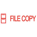 ACCUSTAMP2® wholesale. Pre-inked Shutter Stamp, Red, File Copy, 1 5-8 X 1-2. HSD Wholesale: Janitorial Supplies, Breakroom Supplies, Office Supplies.