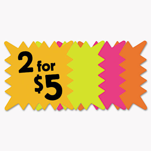 COSCO wholesale. Die Cut Paper Signs, 5 1-4 X 5 1-4, Square, Assorted Colors, Pack Of 48 Each. HSD Wholesale: Janitorial Supplies, Breakroom Supplies, Office Supplies.