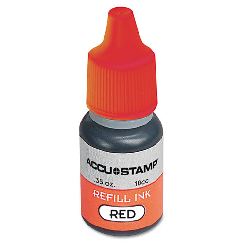 COSCO wholesale. Accu-stamp Gel Ink Refill, Red, 0.35 Oz Bottle. HSD Wholesale: Janitorial Supplies, Breakroom Supplies, Office Supplies.