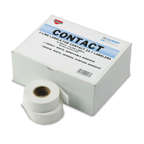 Garvey® wholesale. Pricemarker Labels, 0.44 X 0.81, White, 1,200-roll, 16 Rolls-box. HSD Wholesale: Janitorial Supplies, Breakroom Supplies, Office Supplies.