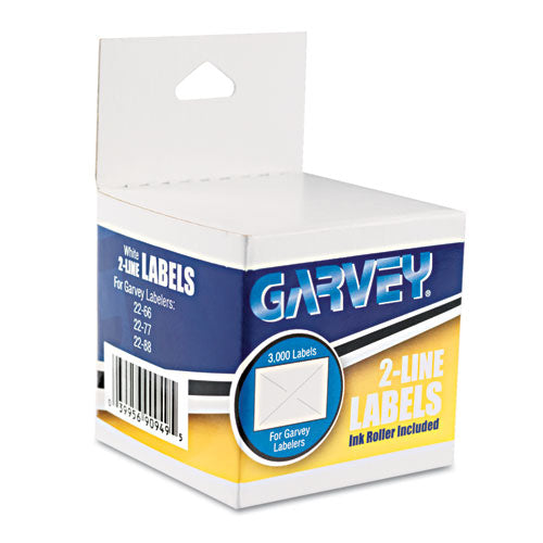Garvey® wholesale. Two-line Pricemarker Labels, 0.44 X 0.81, White, 1,000-roll, 3 Rolls-box. HSD Wholesale: Janitorial Supplies, Breakroom Supplies, Office Supplies.