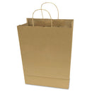 COSCO wholesale. Premium Shopping Bag, 10"  X 4.5" X 13", Brown Kraft, 50-box. HSD Wholesale: Janitorial Supplies, Breakroom Supplies, Office Supplies.