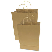 Load image into Gallery viewer, COSCO wholesale. Premium Shopping Bag, 12&quot; X 6.5&quot; X 17&quot;, Brown Kraft, 50-box. HSD Wholesale: Janitorial Supplies, Breakroom Supplies, Office Supplies.