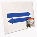 COSCO wholesale. Stake Sign, Blank White, Includes Directional Arrows,  15 X 19. HSD Wholesale: Janitorial Supplies, Breakroom Supplies, Office Supplies.