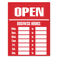 COSCO wholesale. Business Hours Sign Kit, 15 X 19, Red. HSD Wholesale: Janitorial Supplies, Breakroom Supplies, Office Supplies.