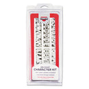 COSCO wholesale. Character Kit, Letters, Numbers, Symbols, White, Helvetica, 258 Pieces. HSD Wholesale: Janitorial Supplies, Breakroom Supplies, Office Supplies.