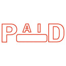 COSCO 2000PLUS® wholesale. Green Line Message Stamp, Paid, 1 1-2 X 9-16, Red. HSD Wholesale: Janitorial Supplies, Breakroom Supplies, Office Supplies.