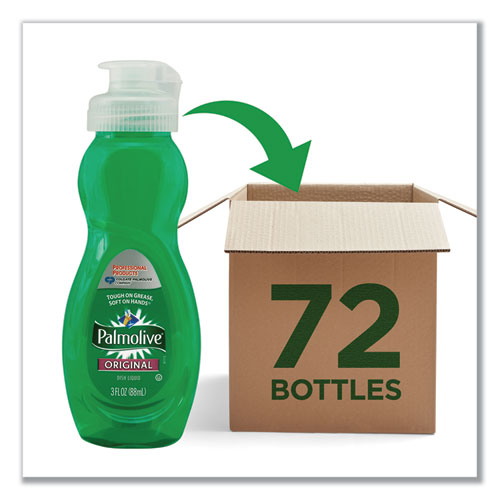 Palmolive® wholesale. Dishwashing Liquid, Original Scent, 3 Oz Bottle, 72-carton. HSD Wholesale: Janitorial Supplies, Breakroom Supplies, Office Supplies.