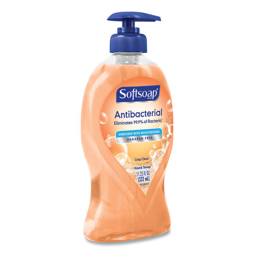 Softsoap® wholesale. Antibacterial Hand Soap, Crisp Clean, 11.25 Oz Pump Bottle. HSD Wholesale: Janitorial Supplies, Breakroom Supplies, Office Supplies.