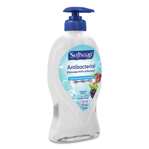 Softsoap® wholesale. Antibacterial Hand Soap, White Tea And Berry Fusion, 11.25 Oz Pump Bottle. HSD Wholesale: Janitorial Supplies, Breakroom Supplies, Office Supplies.