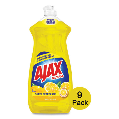 Ajax® wholesale. Dish Detergent, Lemon Scent, 28 Oz Bottle, 9-carton. HSD Wholesale: Janitorial Supplies, Breakroom Supplies, Office Supplies.