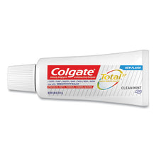 Load image into Gallery viewer, Colgate® wholesale. Colgate Total Toothpaste, Coolmint, 0.88 Oz, 24-carton. HSD Wholesale: Janitorial Supplies, Breakroom Supplies, Office Supplies.