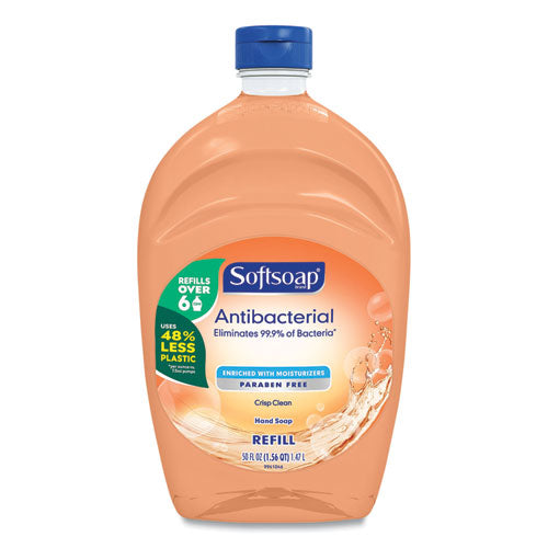 Softsoap® wholesale. Antibacterial Liquid Hand Soap Refills, Fresh, Orange, 50 Oz. HSD Wholesale: Janitorial Supplies, Breakroom Supplies, Office Supplies.