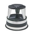 Cramer® wholesale. Kik-step Steel Step Stool, 2-step, 350 Lb Capacity, 16" Dia. X 14.25h, Silvertone. HSD Wholesale: Janitorial Supplies, Breakroom Supplies, Office Supplies.