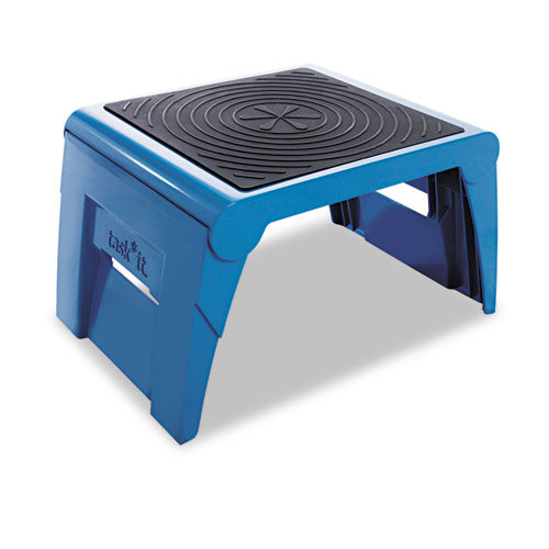 Cramer® wholesale. Folding Step Stool, 1-step, 300 Lb Capacity, 14w X 11.25d X 9.75h, Blue. HSD Wholesale: Janitorial Supplies, Breakroom Supplies, Office Supplies.