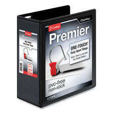 Load image into Gallery viewer, Cardinal® wholesale. Premier Easy Open Clearvue Locking Slant-d Ring Binder, 3 Rings, 4&quot; Capacity, 11 X 8.5, Black. HSD Wholesale: Janitorial Supplies, Breakroom Supplies, Office Supplies.