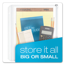 Load image into Gallery viewer, Cardinal® wholesale. Expanding Zipper Binder Pockets, 11 X 8 1-2, Clear, 3-pack. HSD Wholesale: Janitorial Supplies, Breakroom Supplies, Office Supplies.