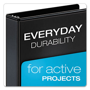 Cardinal® wholesale. Performer Clearvue Slant-d Ring Binder, 3 Rings, 1" Capacity, 11 X 8.5, Black. HSD Wholesale: Janitorial Supplies, Breakroom Supplies, Office Supplies.