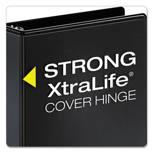 Cardinal® wholesale. Performer Clearvue Slant-d Ring Binder, 3 Rings, 1" Capacity, 11 X 8.5, Black. HSD Wholesale: Janitorial Supplies, Breakroom Supplies, Office Supplies.