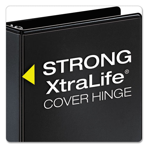 Cardinal® wholesale. Performer Clearvue Slant-d Ring Binder, 3 Rings, 4" Capacity, 11 X 8.5, Black. HSD Wholesale: Janitorial Supplies, Breakroom Supplies, Office Supplies.