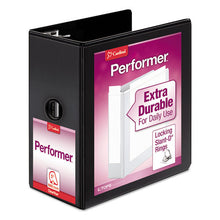 Load image into Gallery viewer, Cardinal® wholesale. Performer Clearvue Slant-d Ring Binder, 3 Rings, 5&quot; Capacity, 11 X 8.5, Black. HSD Wholesale: Janitorial Supplies, Breakroom Supplies, Office Supplies.