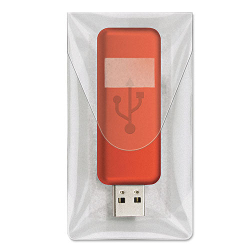 Cardinal® wholesale. Hold It Usb Pockets, 3 7-16 X 2, Clear. HSD Wholesale: Janitorial Supplies, Breakroom Supplies, Office Supplies.