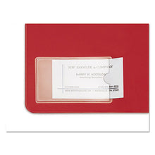 Load image into Gallery viewer, Cardinal® wholesale. Hold It Poly Business Card Pocket, Top Load, 3 3-4 X 2 3-8, Clear, 10-pack. HSD Wholesale: Janitorial Supplies, Breakroom Supplies, Office Supplies.