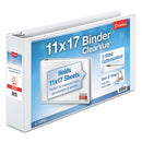 Cardinal® wholesale. Clearvue Slant-d Ring Binder, 3 Rings, 3" Capacity, 11 X 17, White. HSD Wholesale: Janitorial Supplies, Breakroom Supplies, Office Supplies.