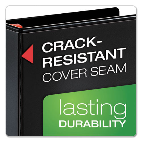 Cardinal® wholesale. Xtralife Clearvue Non-stick Locking Slant-d Ring Binder, 3 Rings, 1" Capacity, 11 X 8.5, Black. HSD Wholesale: Janitorial Supplies, Breakroom Supplies, Office Supplies.