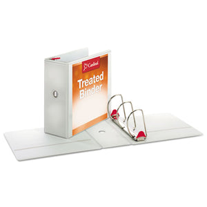 Cardinal® wholesale. Treated Clearvue Locking Slant-d Ring Binder, 3 Rings, 5" Capacity, 11 X 8.5, White. HSD Wholesale: Janitorial Supplies, Breakroom Supplies, Office Supplies.