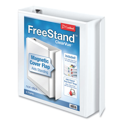 Cardinal® wholesale. Freestand Easy Open Locking Slant-d Ring Binder, 3 Rings, 2" Capacity, 11 X 8.5, White. HSD Wholesale: Janitorial Supplies, Breakroom Supplies, Office Supplies.