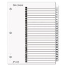 Cardinal® wholesale. Onestep Printable Table Of Contents And Dividers, 31-tab, 1 To 31, 11 X 8.5, White, 1 Set. HSD Wholesale: Janitorial Supplies, Breakroom Supplies, Office Supplies.