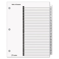 Cardinal® wholesale. Onestep Printable Table Of Contents And Dividers, 31-tab, 1 To 31, 11 X 8.5, White, 1 Set. HSD Wholesale: Janitorial Supplies, Breakroom Supplies, Office Supplies.